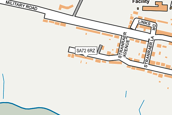 SA72 6RZ map - OS OpenMap – Local (Ordnance Survey)