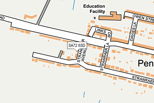 SA72 6SD map - OS OpenMap – Local (Ordnance Survey)