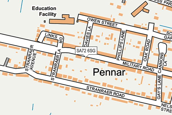 SA72 6SG map - OS OpenMap – Local (Ordnance Survey)