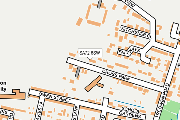 SA72 6SW map - OS OpenMap – Local (Ordnance Survey)