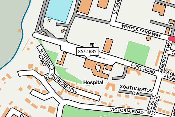 SA72 6SY map - OS OpenMap – Local (Ordnance Survey)