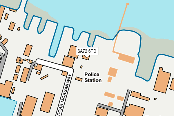 SA72 6TD map - OS OpenMap – Local (Ordnance Survey)