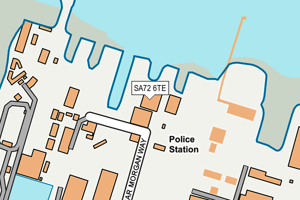 SA72 6TE map - OS OpenMap – Local (Ordnance Survey)