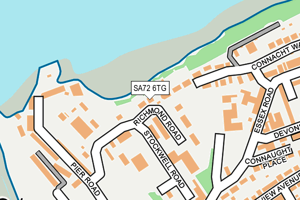 SA72 6TG map - OS OpenMap – Local (Ordnance Survey)