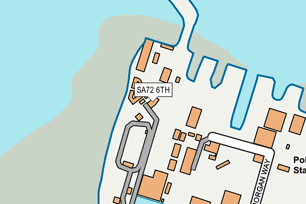 SA72 6TH map - OS OpenMap – Local (Ordnance Survey)