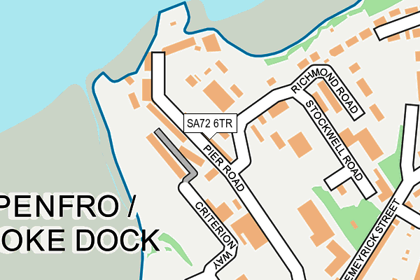 SA72 6TR map - OS OpenMap – Local (Ordnance Survey)