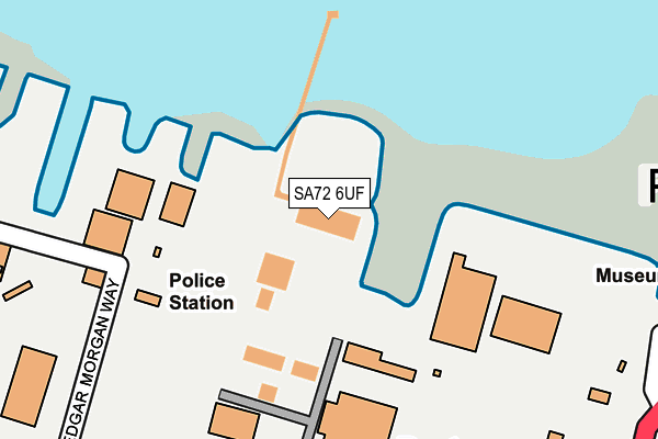 SA72 6UF map - OS OpenMap – Local (Ordnance Survey)