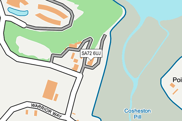 SA72 6UJ map - OS OpenMap – Local (Ordnance Survey)