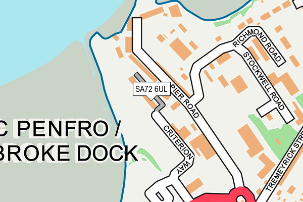 SA72 6UL map - OS OpenMap – Local (Ordnance Survey)