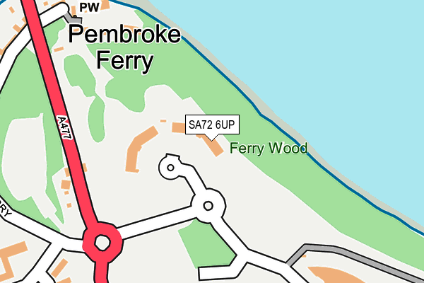 SA72 6UP map - OS OpenMap – Local (Ordnance Survey)