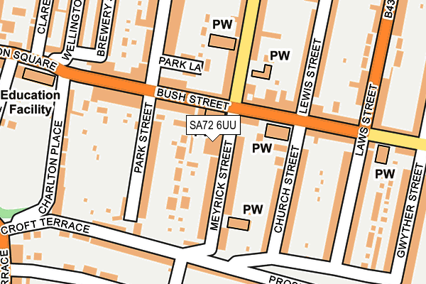 SA72 6UU map - OS OpenMap – Local (Ordnance Survey)