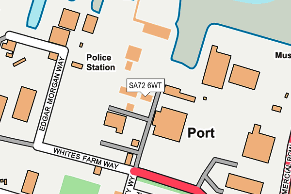 SA72 6WT map - OS OpenMap – Local (Ordnance Survey)