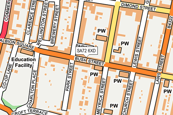 SA72 6XD map - OS OpenMap – Local (Ordnance Survey)