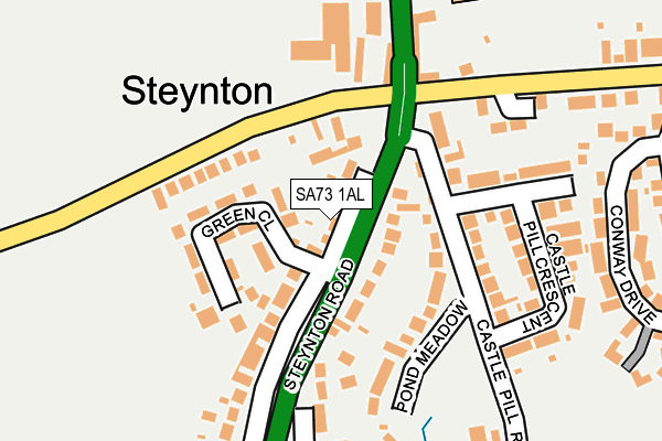 SA73 1AL map - OS OpenMap – Local (Ordnance Survey)