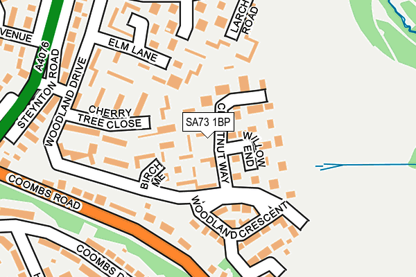 SA73 1BP map - OS OpenMap – Local (Ordnance Survey)