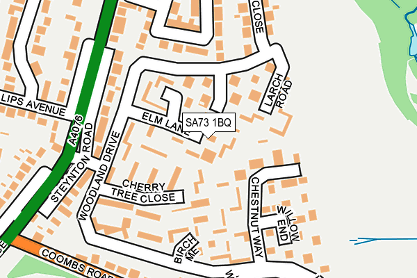 SA73 1BQ map - OS OpenMap – Local (Ordnance Survey)