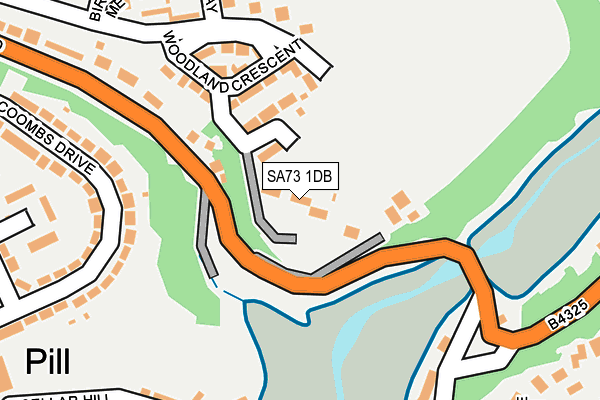SA73 1DB map - OS OpenMap – Local (Ordnance Survey)