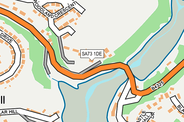 SA73 1DE map - OS OpenMap – Local (Ordnance Survey)