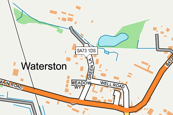 SA73 1DS map - OS OpenMap – Local (Ordnance Survey)