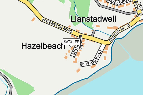 SA73 1EF map - OS OpenMap – Local (Ordnance Survey)