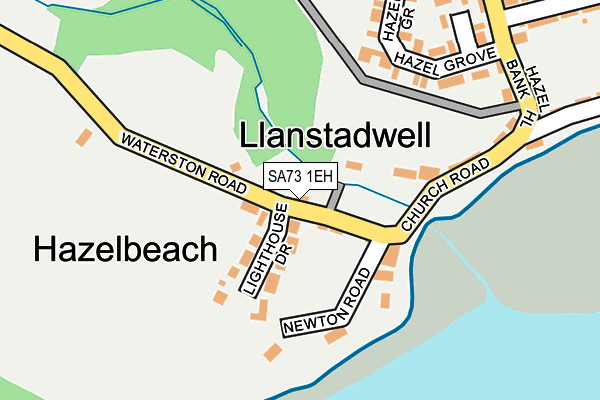 SA73 1EH map - OS OpenMap – Local (Ordnance Survey)