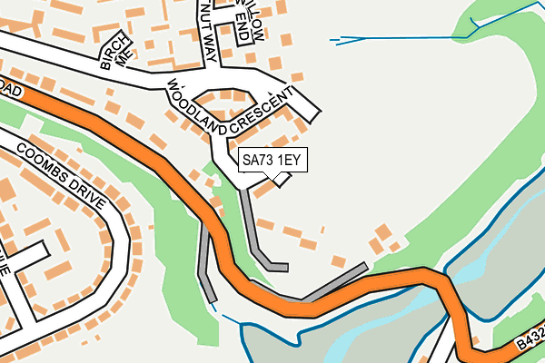 SA73 1EY map - OS OpenMap – Local (Ordnance Survey)