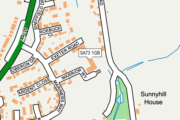 SA73 1GB map - OS OpenMap – Local (Ordnance Survey)