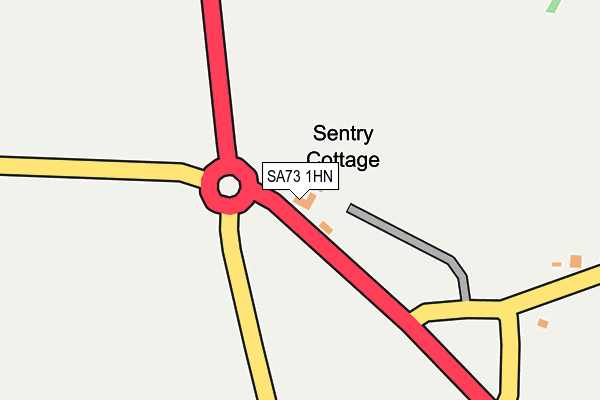 SA73 1HN map - OS OpenMap – Local (Ordnance Survey)