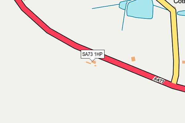 SA73 1HP map - OS OpenMap – Local (Ordnance Survey)