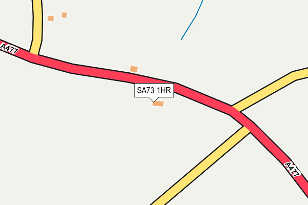 SA73 1HR map - OS OpenMap – Local (Ordnance Survey)