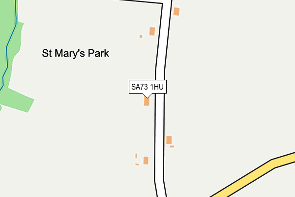 SA73 1HU map - OS OpenMap – Local (Ordnance Survey)