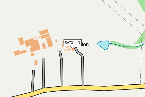 SA73 1JD map - OS OpenMap – Local (Ordnance Survey)