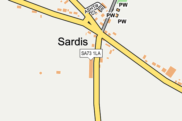 SA73 1LA map - OS OpenMap – Local (Ordnance Survey)
