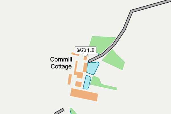 SA73 1LB map - OS OpenMap – Local (Ordnance Survey)