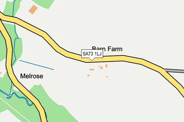 SA73 1LJ map - OS OpenMap – Local (Ordnance Survey)