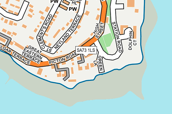 SA73 1LS map - OS OpenMap – Local (Ordnance Survey)