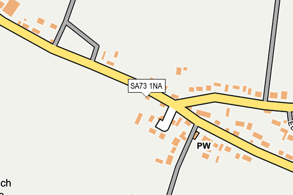 SA73 1NA map - OS OpenMap – Local (Ordnance Survey)