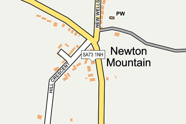 SA73 1NH map - OS OpenMap – Local (Ordnance Survey)