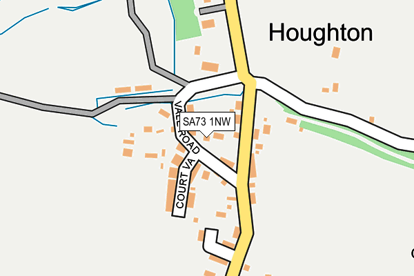 SA73 1NW map - OS OpenMap – Local (Ordnance Survey)