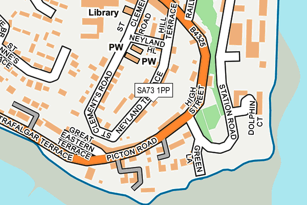 SA73 1PP map - OS OpenMap – Local (Ordnance Survey)