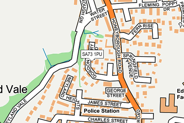 SA73 1PU map - OS OpenMap – Local (Ordnance Survey)