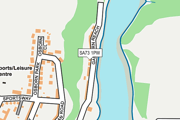 SA73 1PW map - OS OpenMap – Local (Ordnance Survey)