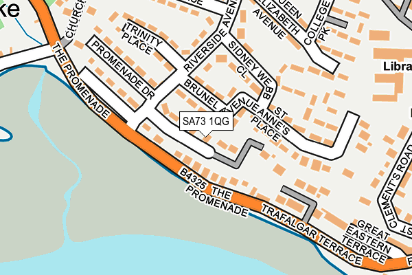 SA73 1QG map - OS OpenMap – Local (Ordnance Survey)