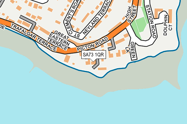 SA73 1QR map - OS OpenMap – Local (Ordnance Survey)