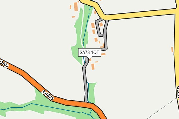 SA73 1QT map - OS OpenMap – Local (Ordnance Survey)