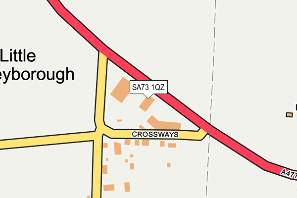 SA73 1QZ map - OS OpenMap – Local (Ordnance Survey)