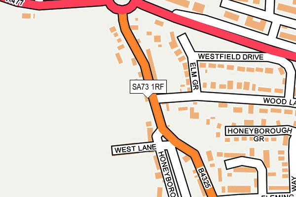 SA73 1RF map - OS OpenMap – Local (Ordnance Survey)
