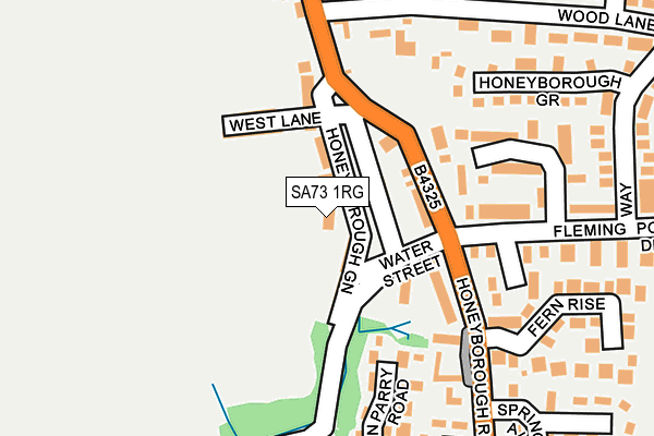 SA73 1RG map - OS OpenMap – Local (Ordnance Survey)