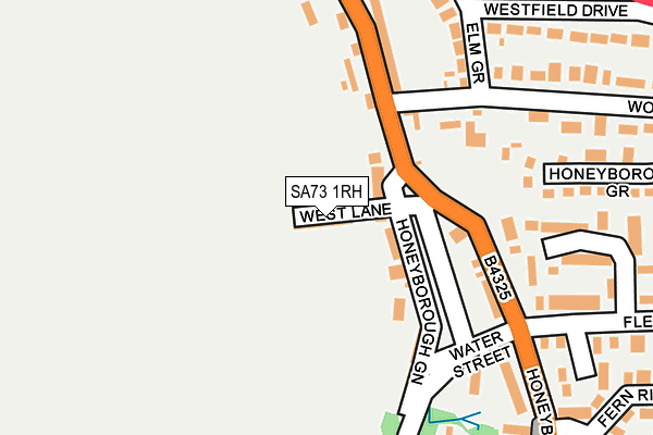 SA73 1RH map - OS OpenMap – Local (Ordnance Survey)