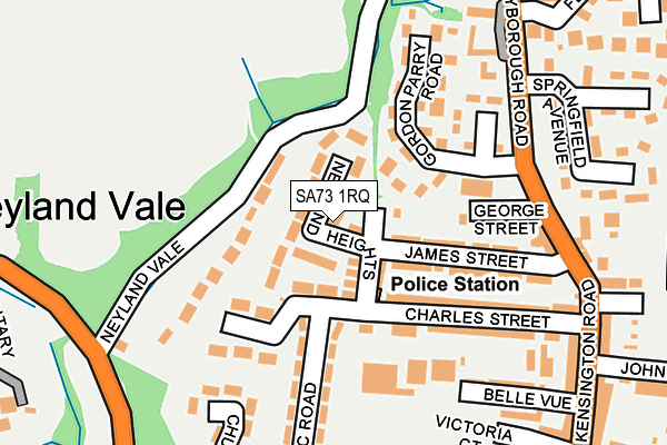 SA73 1RQ map - OS OpenMap – Local (Ordnance Survey)